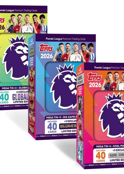 TOPPS PREMIER LEAGUE 2025/26 MEGA TIN (RED) Topps