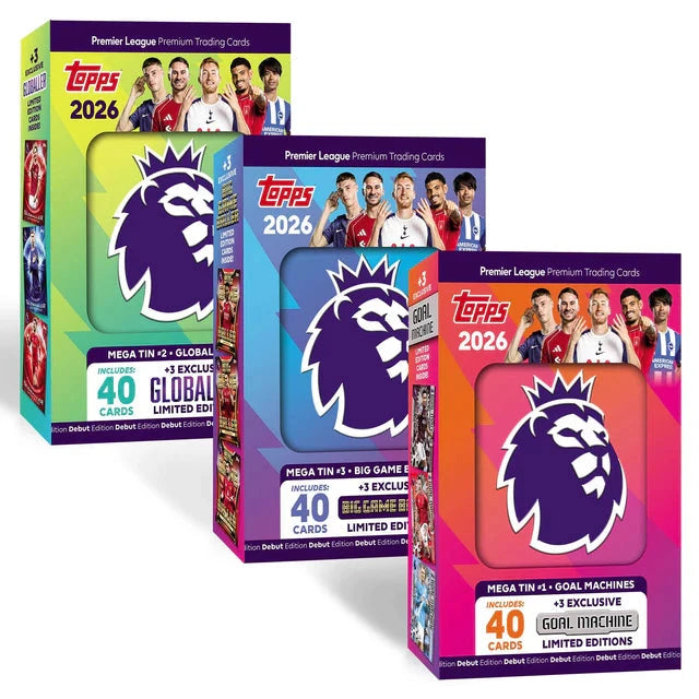TOPPS PREMIER LEAGUE 2025/26 MEGA TIN (RED) Topps